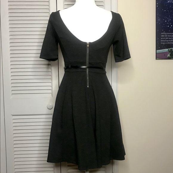 Gray Fit & Flare Circle Dress - Medium - Picture 4 of 4